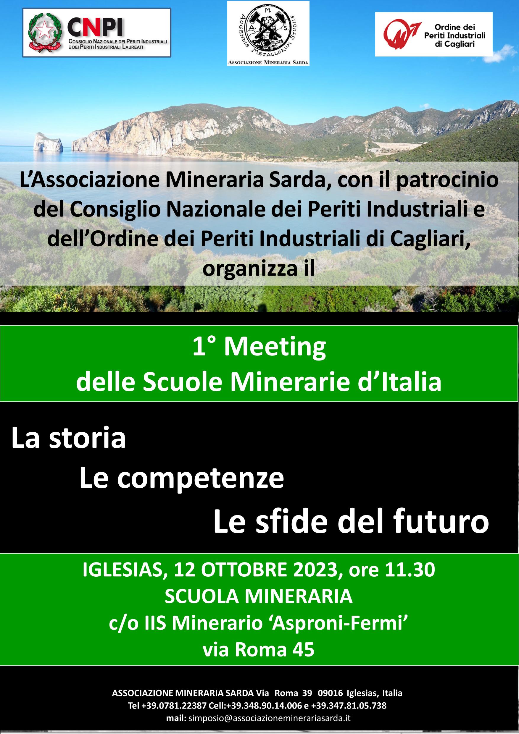 1° Meeting delle Scuole Minerarie dItalia Rev02102